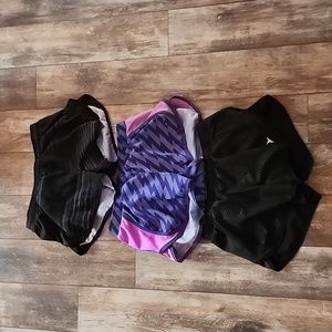 3 pairs of running shorts